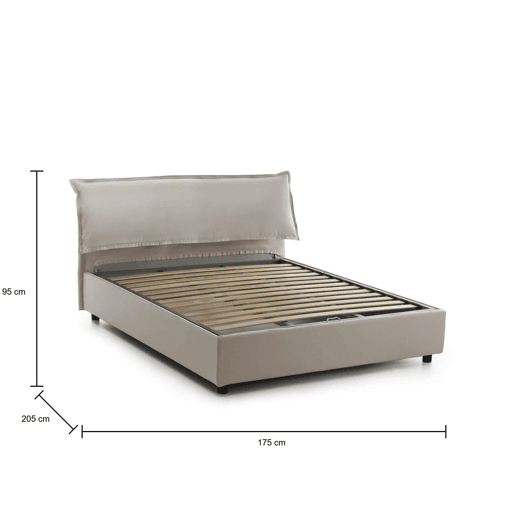 Cama de casal de tecido