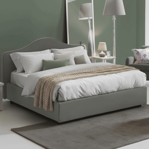 Cama de casal de tecido Cama de casal de tecido