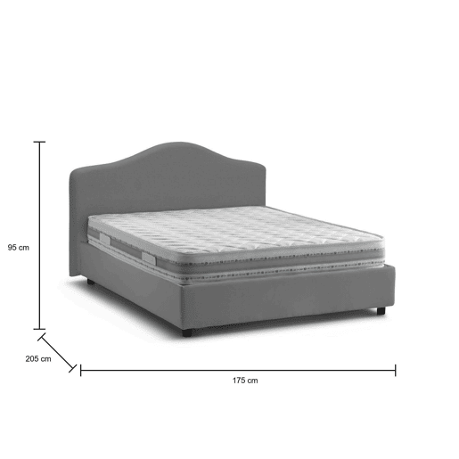Cama de casal de tecido Cama de casal de tecido