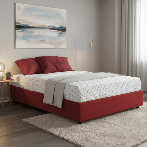 Cama de casal de tecido