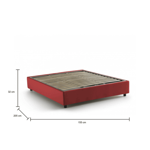Cama de casal de tecido