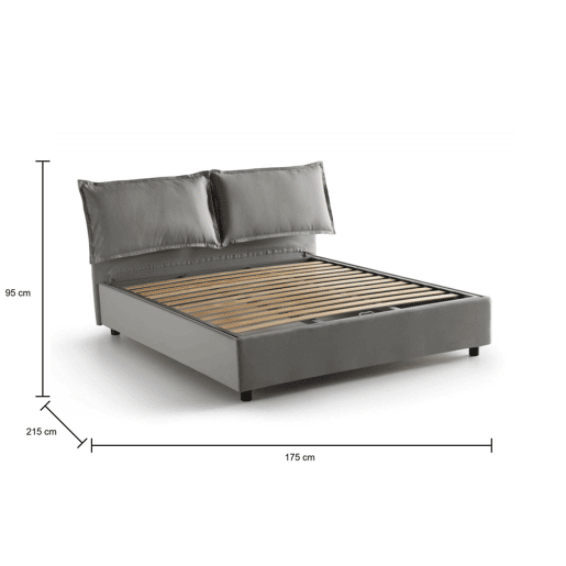 Cama de casal de tecido Cama de casal de tecido