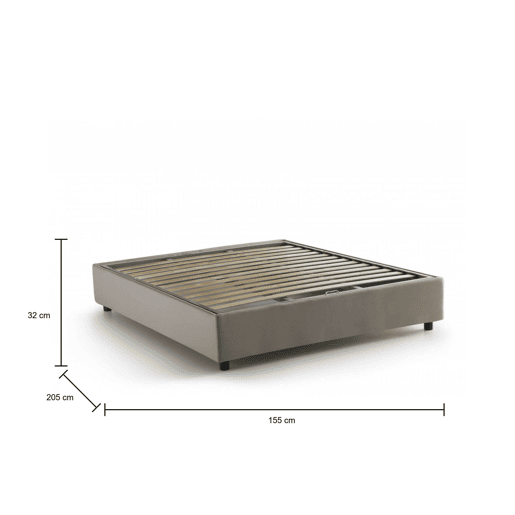 Cama de casal de tecido Cama de casal de tecido