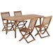 Beliani Conjunto de comedor PARAGGI Beliani Conjunto de comedor PARAGGI Madera Clara