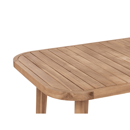 Conjunto de refeições de jardim 4 lugares PARAGGI Madeira de Acácia certificada Castanho escuro