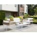 Beliani Conjunto de jardín SERLA Beliani Conjunto de jardín SERLA Blanco