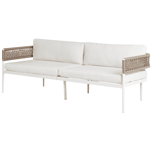 Conjunto de jardim com mesa 5 lugares SERLA Metal Branco