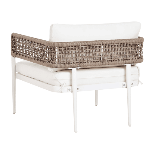 Conjunto de jardim com mesa 5 lugares SERLA Metal Branco