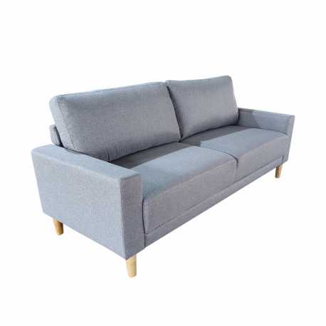 Sofa de diseño. estructura de madera y contrachapada, suspensión de muelles y correas