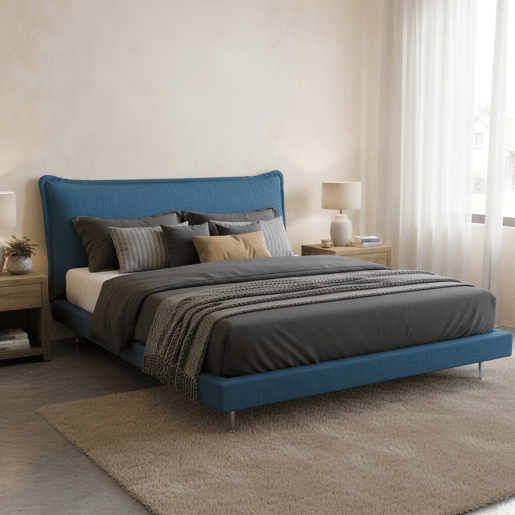 Cama de casal de tecido
