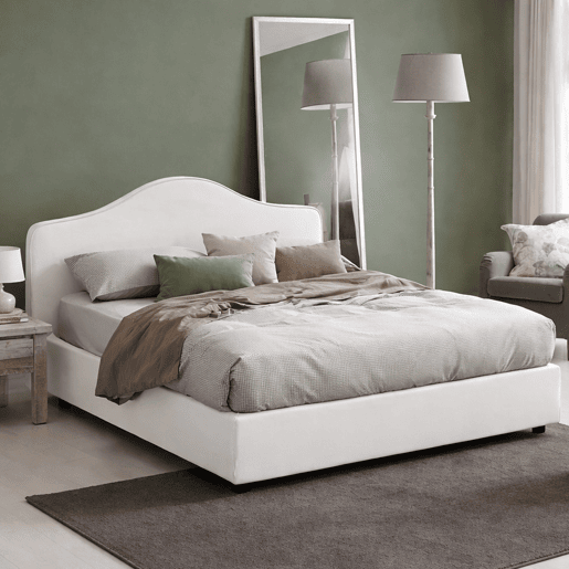 Cama de casal de tecido