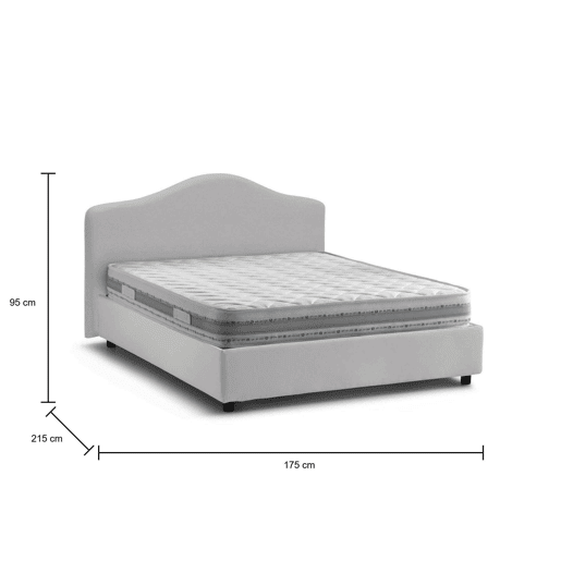 Cama de casal de tecido