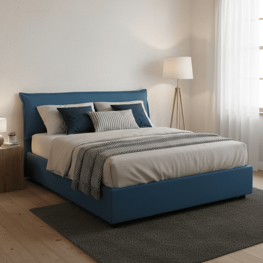 Cama de casal de tecido Cama de casal de tecido