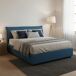 Cama de casal de tecido 175x205 Cama de casal de tecido 175x205 Azul