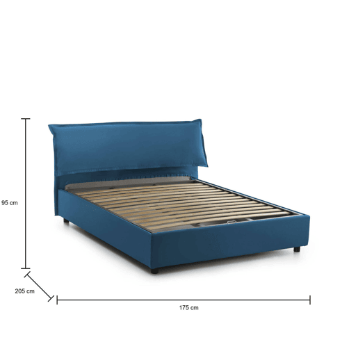 Cama de casal de tecido Cama de casal de tecido