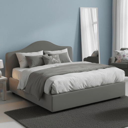Cama de casal de tecido Cama de casal de tecido
