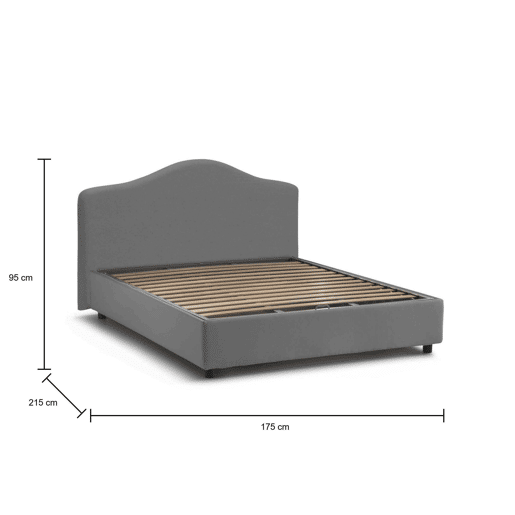 Cama de casal de tecido Cama de casal de tecido