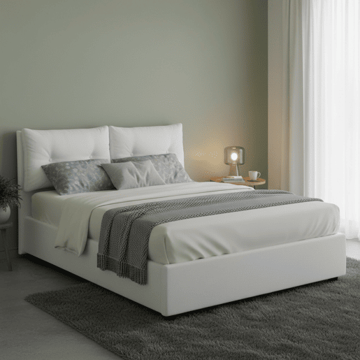 Cama de casal de tecido Cama de casal de tecido