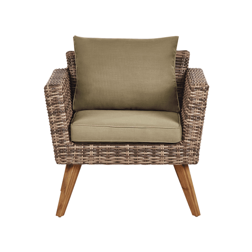 Conjunto de jardim com mesa 4 lugares VITTORIA Verde-oliva