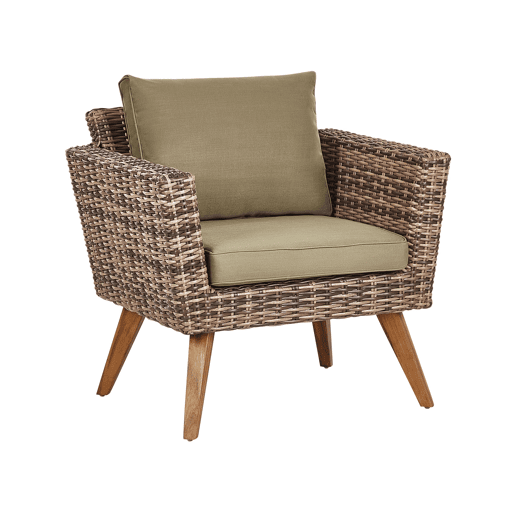 Conjunto de jardim com mesa 4 lugares VITTORIA Verde-oliva