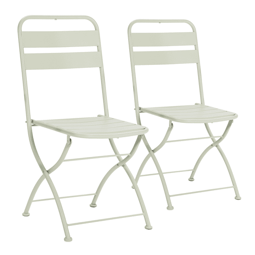 Conjunto bistrô de jardim Perla de 3 peças, mesa e 2 cadeiras