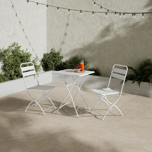 Pack de 2 cadeiras dobráveis u200Bu200Bde jardim Perla em metal
