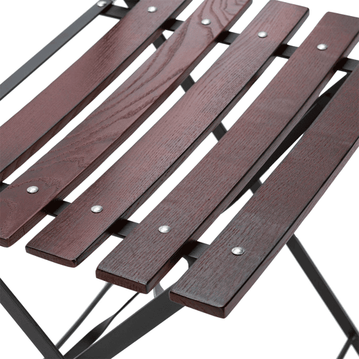 Pack de 2 cadeiras dobráveis u200Bu200Bde jardim Agata em madeira e metal