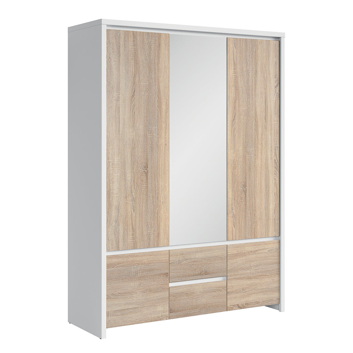 Armario de 3 puertas Soren 153 Blanco/ Madera