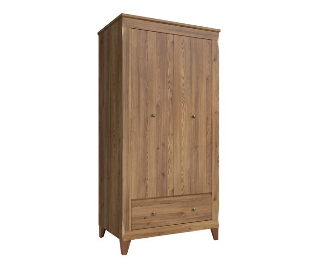 Armario 2 puertas y 1 cajón Raya Madera