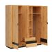 Armario 3 puertas 2 cajones con LED Glenn Armario 3 puertas 2 cajones con LED Glenn Madera