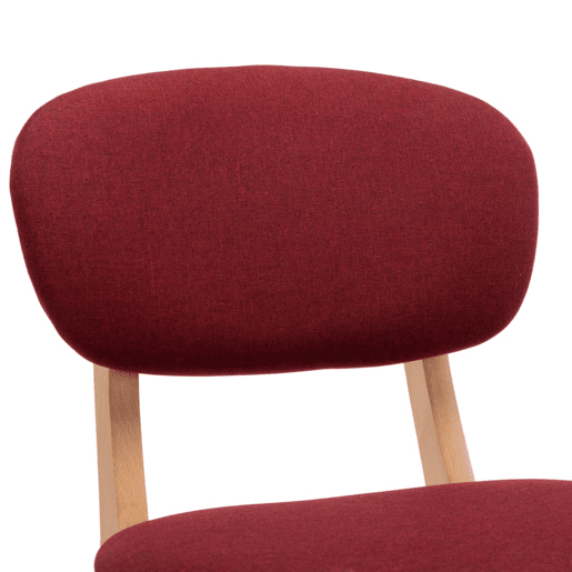 vidaXL Bancos de bar 2 pcs tecido vermelho tinto