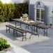 Pack 2 Bancos Plegables Catering Thinia Home Pack 2 Bancos Plegables Catering Thinia Home Marrón