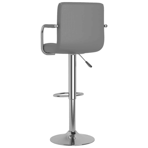 vidaXL Bancos de bar 2 pcs couro artificial cinzento vidaXL Bancos de bar 2 pcs couro artificial cinzento