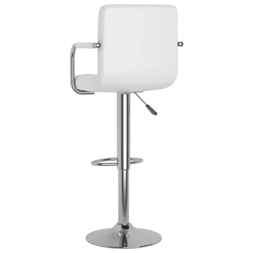 vidaXL Bancos de bar 2 pcs couro artificial branco