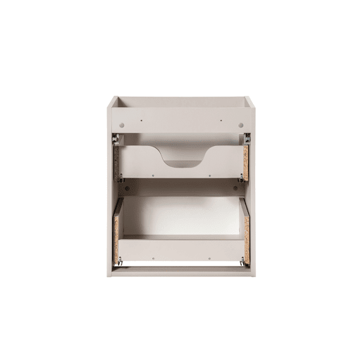 Móvel simples lavatório embutido 50cm 2 gavetas Riva Caxemira