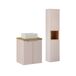 Conjunto de muebles con lavabo individual 2 puertas y columna Riva 50 Conjunto de muebles con lavabo individual 2 puertas y columna Riva 50 Beige