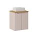Conjunto de muebles con lavabo individual 2 puertas y columna Riva 50 Conjunto de muebles con lavabo individual 2 puertas y columna Riva 50 Beige