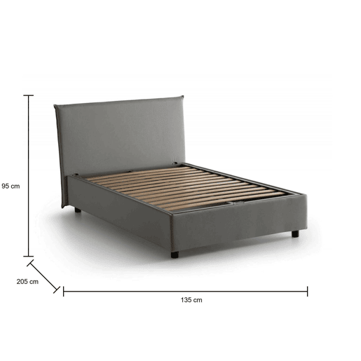 Cama quadrada e meia de tecido