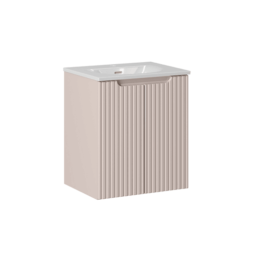 Móvel simples lavatório embutido 50cm 2 portas Riva Caxemira Móvel simples lavatório embutido 50cm 2 portas Riva Caxemira