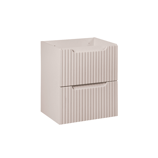 Móvel de lavatório 50cm 2 gavetas Riva Caxemira