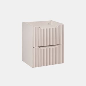 Móvel de lavatório 50cm 2 gavetas Riva Caxemira