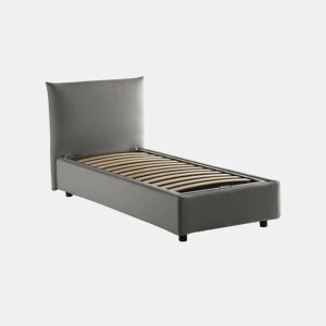 Cama de solteiro de tecido