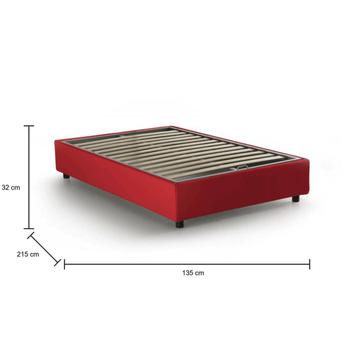 Cama quadrada e meia de tecido