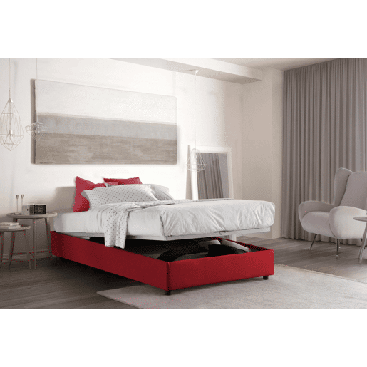 Cama quadrada e meia de tecido