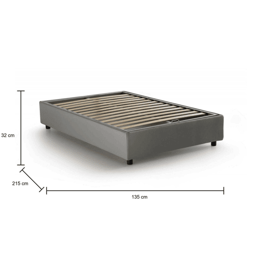 Cama quadrada e meia de tecido