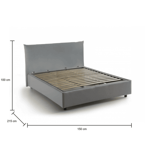 Cama quadrada e meia de tecido