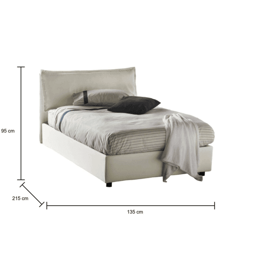 Cama quadrada e meia de tecido