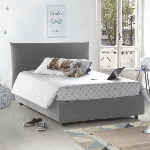 Cama quadrada e meia de tecido