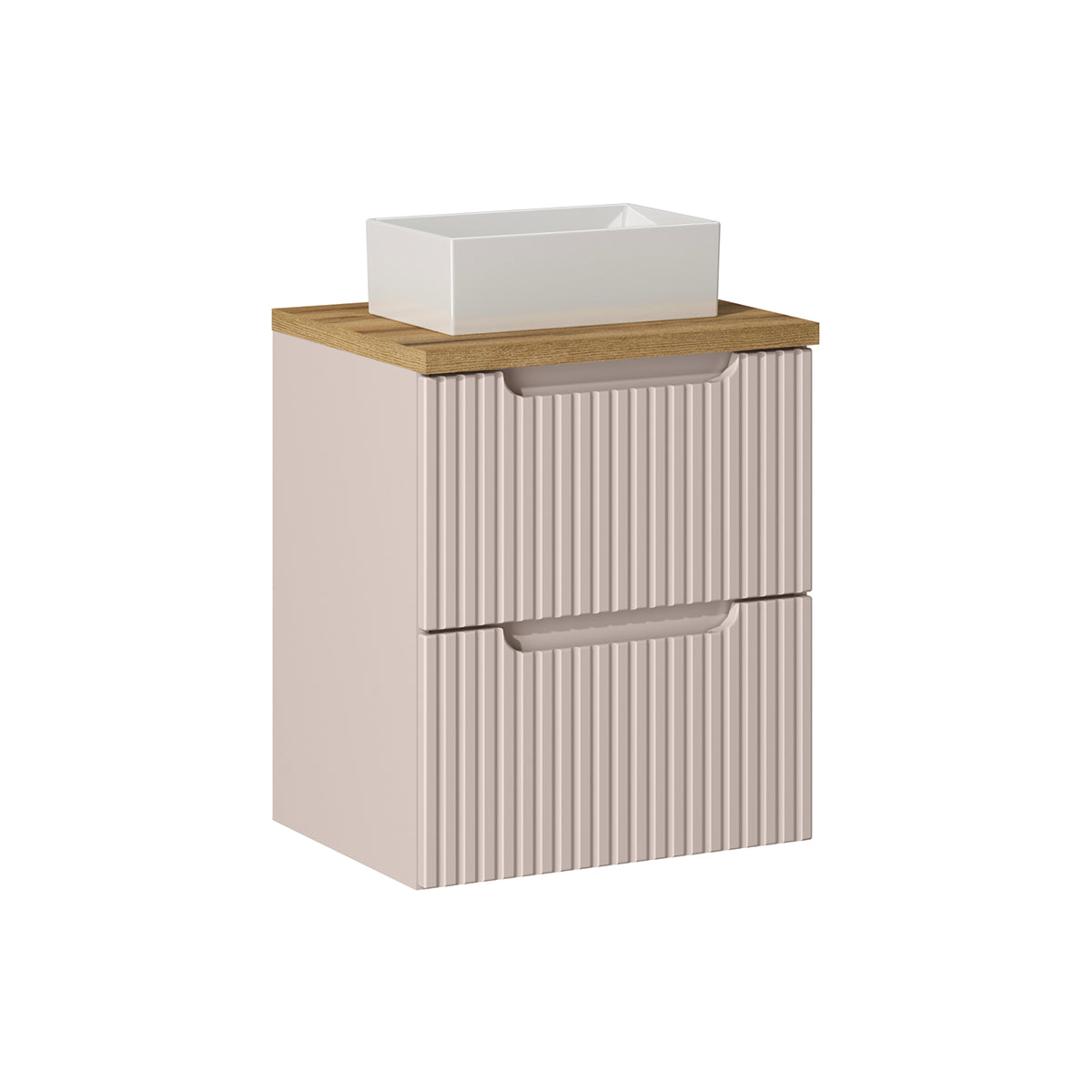 Mueble lavabo individual 2 cajones Riva 50