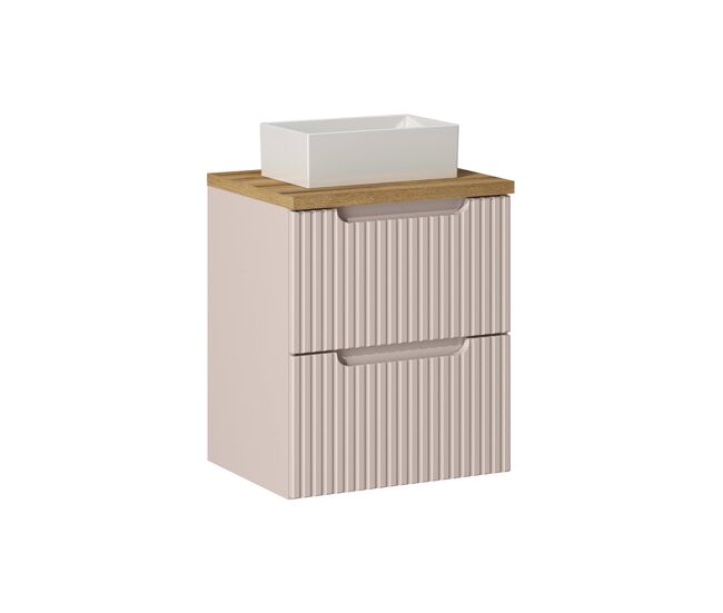 Mueble lavabo individual 2 cajones Riva 50